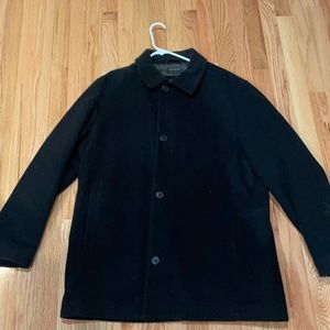 Men’s pea coat black